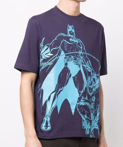 Lanvin Batman Graphic Printed T-shirt Blue