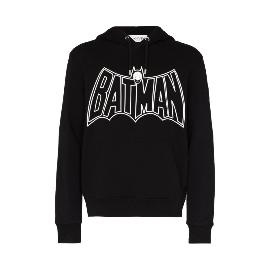 Lanvin Batman Logo Hoodie Black