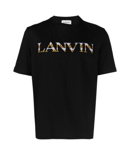 Lanvin Contrast Logo Crew Neck T-Shirt