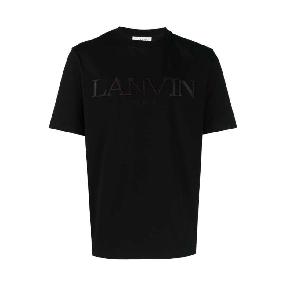 Lanvin Logo Embroidered Cotton T-Shirt