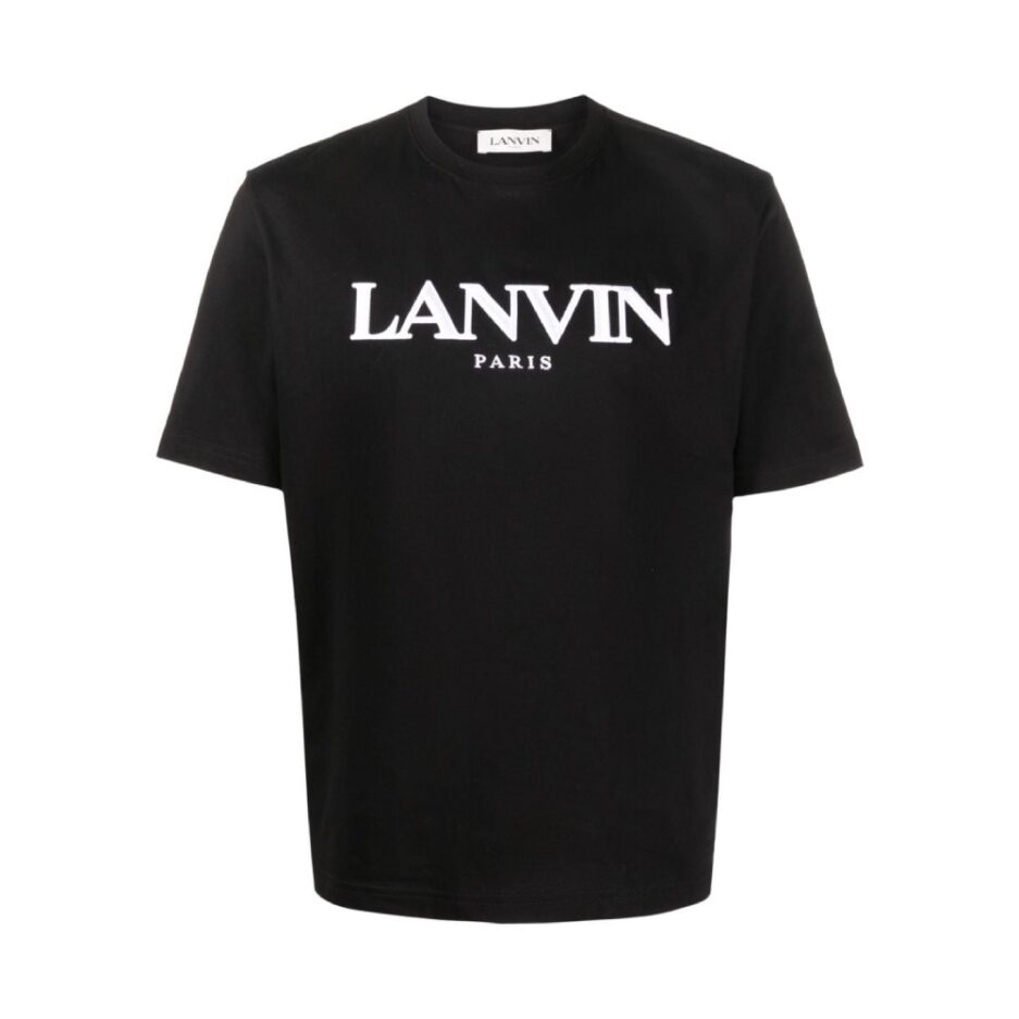 Lanvin Paris Logo Print T-Shirt Black