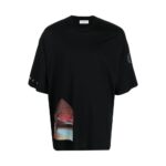 Lanvin Sci-Fi PRT Layered T-Shirt Black