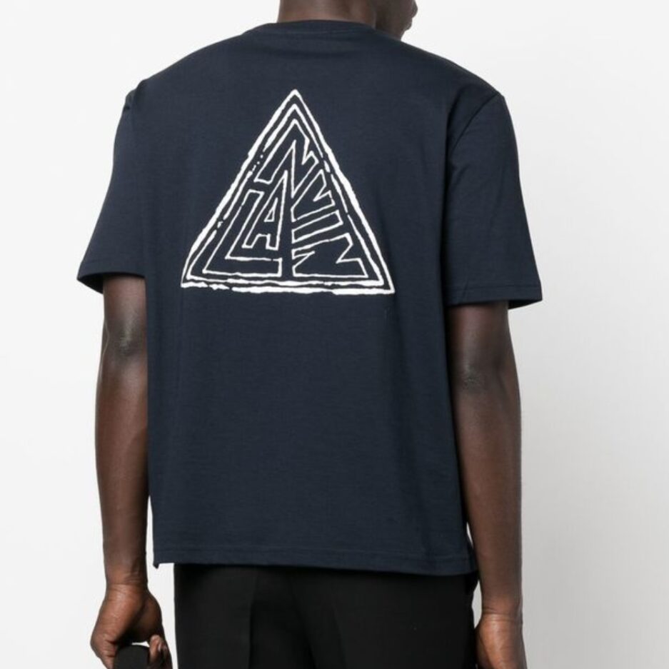 Lanvin Triangular Logo Print T-shirt black