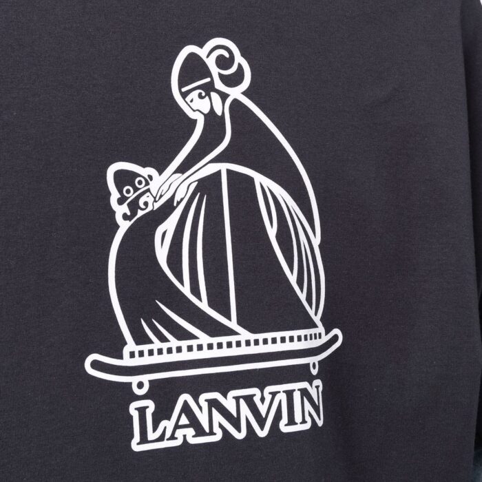 Lanvin Logo Crew Neck T-shirt Black