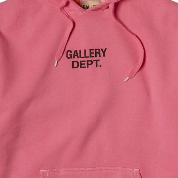 Gallery Dept. Centered Logo Hoodie Pink