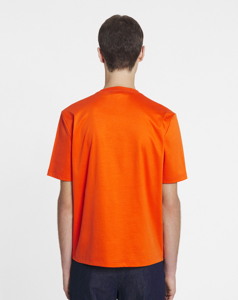 CLASSIC CURB EMBROIDERED T-SHIRT orange