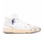 High Top Lanvin Clay Paint Splatter Sneakers