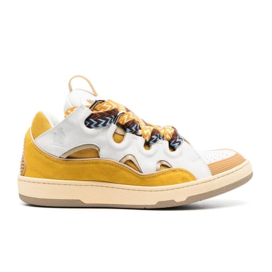 Lanvin Curb Low Top Leather Sneakers