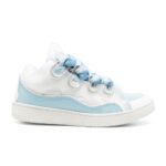 Lanvin Wide Set Wave Design Sneakers white