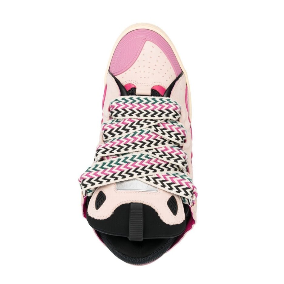 womens Lanvin Curb Low Top Sneakers Pink