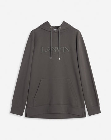 OVERSIZED LANVIN PARIS EMBROIDERED HOODIE