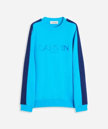 Curb Lanvin Paris Logo Embroidered Sweatshirt