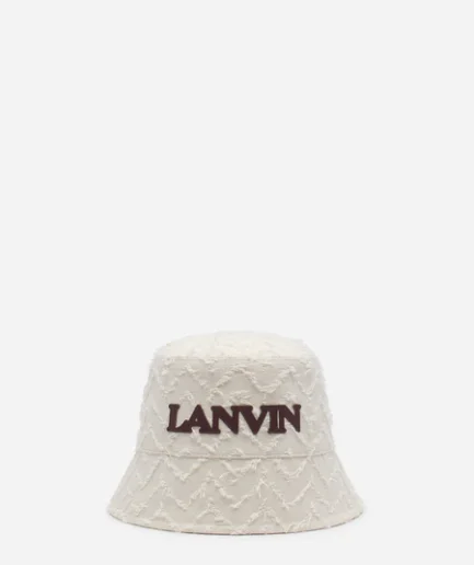 Herringbone Motif Lanvin Bucket Hat