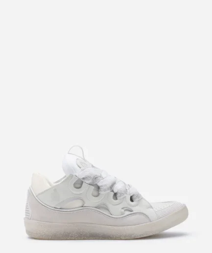 Lanvin Leather Curb Sneakers