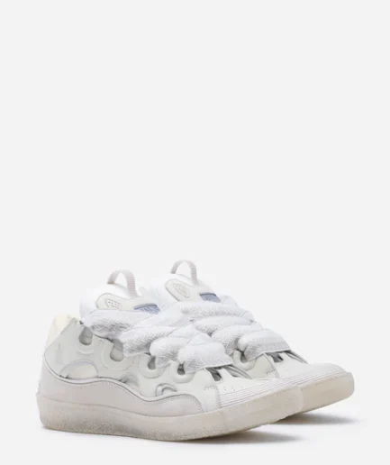 Lanvin Leather Curb Sneakers