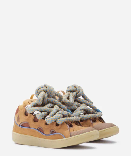 Lanvin Leather Sneaker With Snake Laces