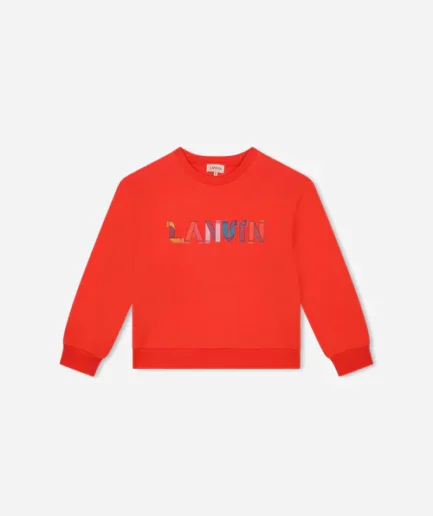 Lanvin Paris Fleece Sweatshirt Red