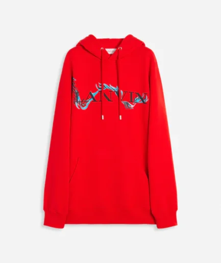 Lanvin Paris Unisex Dragon Loose-Fitting Sweatshirt