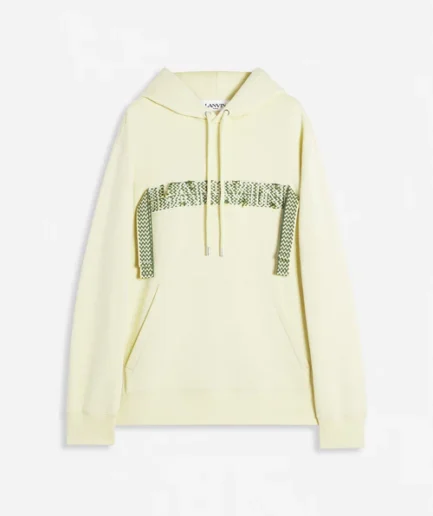 Lanvin curb lace loose-fit hoodie