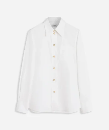 Long sleeve shirt in poplin