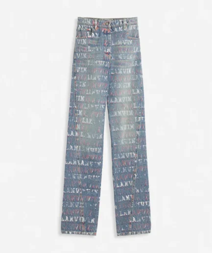 Lanvin x future straight fit printed pants for women